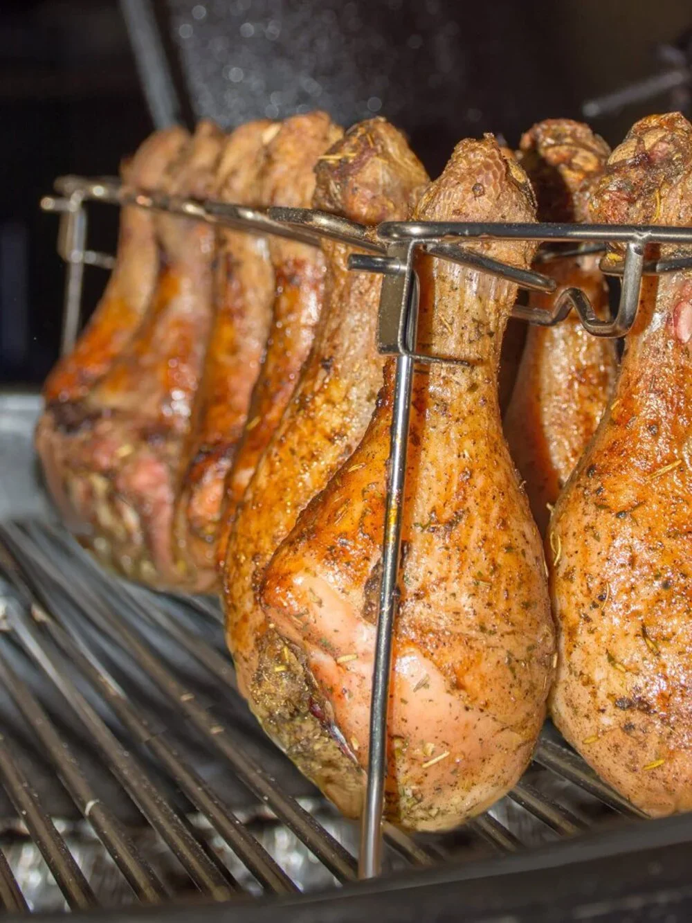 Chicken Leg And Wing Rack For Grill Smoker Oven - Easy To Use 14 Slots Chicken L